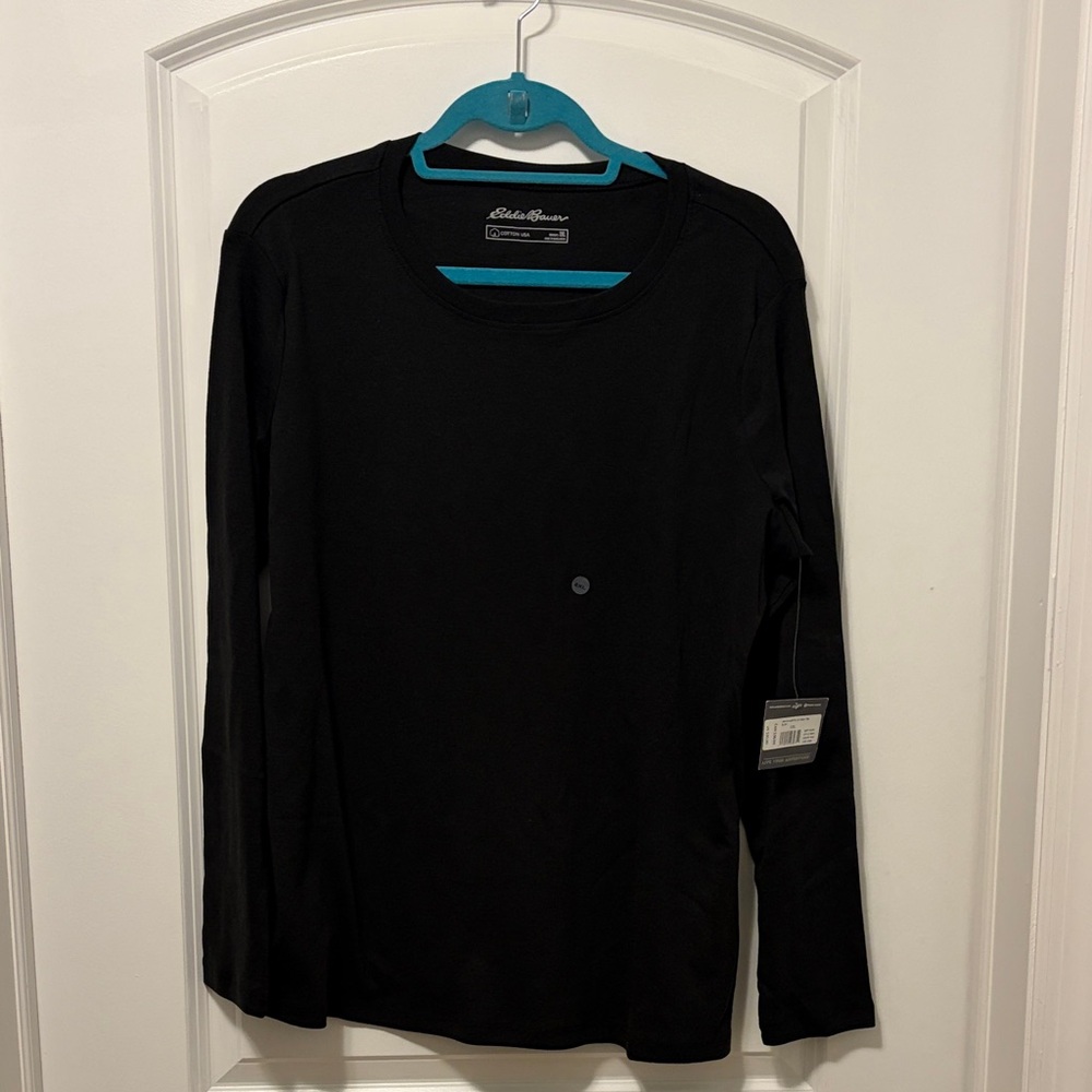 Eddie Bauer Black Long Sleeve Tee